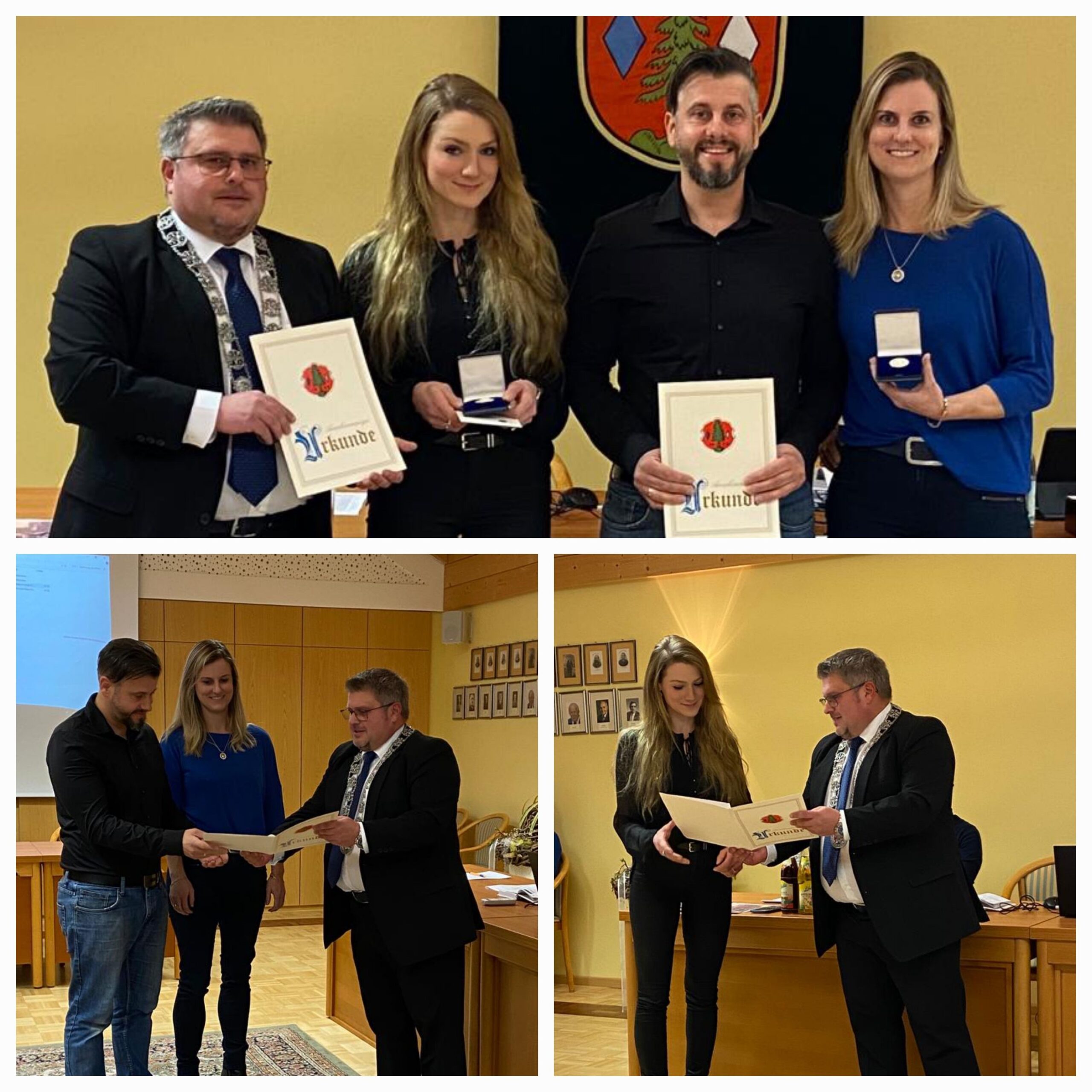 Marktmedaillen Verliehen Verwaltungsgemeinschaft Tann Reut